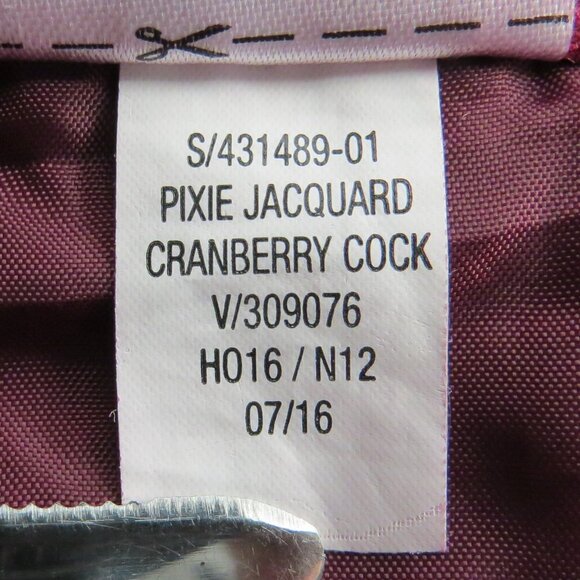 Old Navy Cranberry Pixie Jacquard Trousers Size 12 - Picture 13 of 13